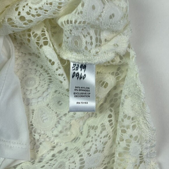 Neiman Marcus Sheer Lace Slip Maxi Dress size 4 Slip Whimsigoth Fairy sheer Boho - Picture 12 of 13